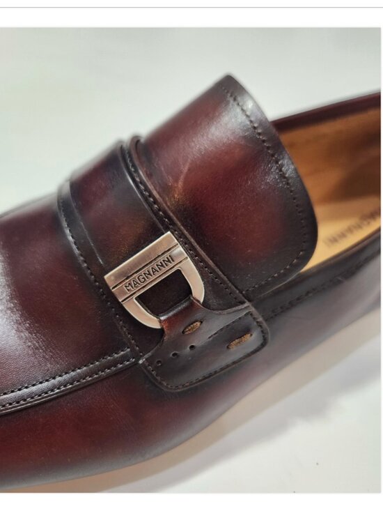 Magnanni RASO Strap Side Bit Buckle Leather Loafers